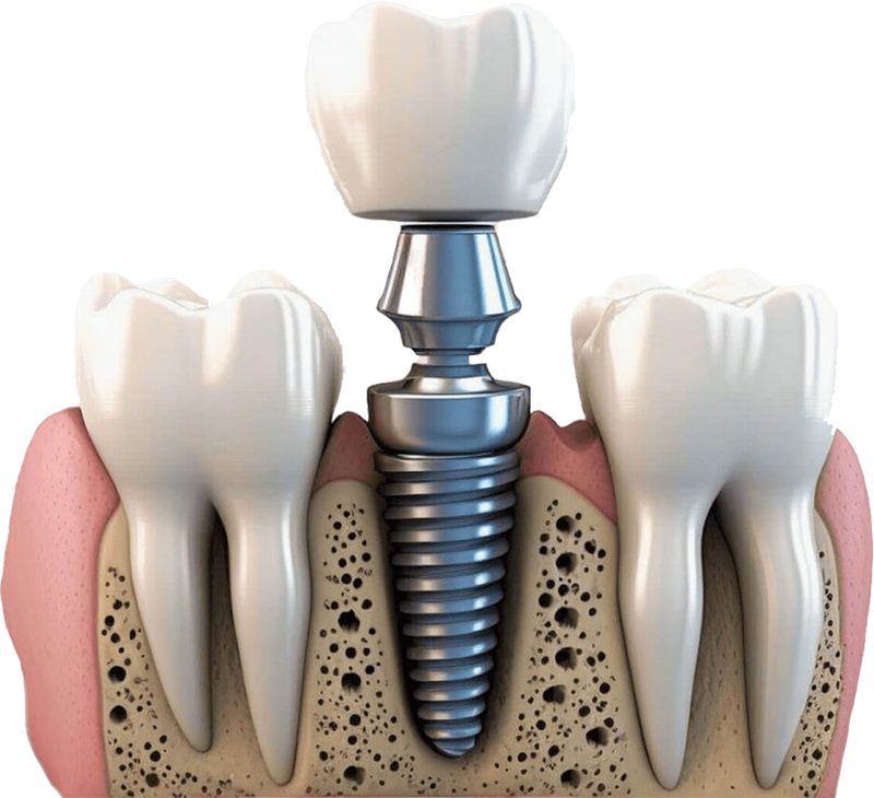 Имплантация зубов Osstem с Циркониевой коронкой